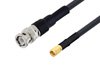 SMA Male to BNC Male Cable Using LMR-240 Coax with HeatShrink