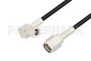 SMA Male to SMB Plug Right Angle Cable Using PE-C100-LSZH Coax