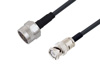 N Male to BNC Male Cable Using LMR-195 Coax with HeatShrink