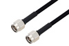 SMA Male to SMA Male Cable Using PE-SR402FLJ Coax, LF Solder