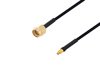 SMA Male to Mini SMP Female Cable Using PE-SR405FLJ Coax with HeatShrink