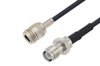 N Female to Reverse Polarity TNC Female Cable Using LMR-195 Coax , LF Solder