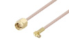 SMA Male to Push-On SMP Female Right Angle Cable Using RG316 Coax