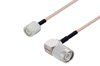 TNC Male to TNC Male Right Angle Cable Using RG316 Coax with HeatShrink
