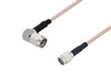 SMA Male Right Angle to SMA Male Cable Using RG316 Coax with HeatShrink