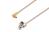 MMCX Plug Right Angle to SMA Male Right Angle Cable Using RG316 Coax
