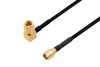 SMC Plug Right Angle to SMC Plug Cable Using PE-SR405FLJ Coax