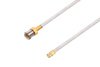 Smooth Bore SMP Male Bulkhead to SMP Female Cable Using PE-SR405AL Coax