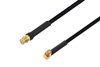 SMP Female Right Angle to Push-On SMP Female Cable Using PE-SR405FLJ Coax