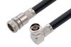 N Male to N Male Right Angle Cable Using LMR-600-DB Coax