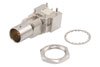 12G SDI 75 Ohm BNC Female Right Angle Bulkhead Mount Connector Solder Attachment 0.062