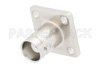 BNC Female Connector Solder Attachment 4 Hole Flange Mount Turret Terminal, .531 inch Hole Spacing