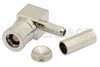 SMB Plug Right Angle Connector Crimp/Solder Attachment for RG174, RG316, RG188, LMR-100, PE-B100, PE-C100, 0.100 inch