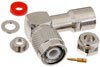 TNC Male Right Angle Connector Clamp/Solder Attachment for RG58, RG55, RG141, RG142, RG223, RG400, RG303, PE-C195, PE-P195, LMR-195
