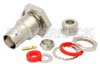 BNC Female Bulkhead Mount Connector Clamp/Solder Attachment for RG58, RG142, RG223, RG400, RG141, RG303, RG55, LMR-195, .480 inch D Hole