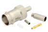 BNC Female Connector Crimp/Solder Attachment for RG174, RG316, RG188, LMR-100, PE-B100, PE-C100, 0.100 inch