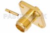 SMA Female Connector Solder Attachment 4 Hole Flange For PE-SR405AL, PE-SR405FL, RG405, .340 inch Hole Spacing