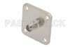 SMA Female Connector Solder Attachment 4 Hole Flange Mount Solder Cup Terminal, .718 inch Hole Spacing