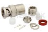 BNC Twinax Plug Connector Clamp/Solder Attachment for RG108, 78 Ohm Twinax