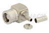 75 Ohm SMB Plug Right Angle Connector Crimp/Solder Attachment For RG179, RG187