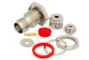 TNC Female Bulkhead Mount Connector Clamp/Solder Attachment for RG174, RG316, RG188, .480 inch D Hole