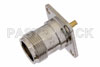SC Female Connector Solder Attachment 4 Hole Flange Mount Solder Cup Terminal, .718 inch Hole Spacing