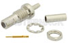 SMB Jack Bulkhead Mount Connector Crimp/Solder Attachment for RG178, RG196