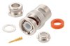 BNC Male Connector Clamp/Solder Attachment for RG8X, PE-C240, 0.240 inch, LMR-240