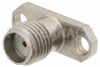 SMA Female Connector Field Replaceable Attachment 2 Hole Flange 0.020 inch Pin