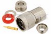 N Male Connector Clamp/Solder Attachment For PE-C300