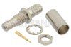 SMB Jack Bulkhead Mount Connector Crimp/Solder Attachment for RG55, RG141, RG142, RG223, RG400, .177 inch D Hole