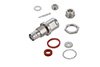 SHV Jack Bulkhead Connector Clamp/Solder Attachment For RG58, RG55, RG141, RG142, RG223, RG400, .480 inch D Hole