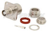 MHV Female Connector Clamp/Solder Attachment 4 Hole Flange For RG213, RG214, RG8, RG9, RG11, RG225, RG393, .718 inch Hole Spacing
