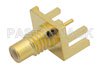 SMC Jack Connector Solder Attachment 0.062 inch End Launch PCB, .030 inch Diameter