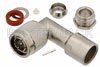 75 Ohm TNC Male Right Angle Connector Clamp/Solder Attachment for RG59B/U, RG62, RG71