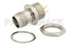 75 Ohm TNC Female Bulkhead Isolated Ground Connector Solder Attachment Solder Cup Terminal, .480 inch D Hole