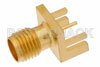 SMA Female Connector Solder Attachment .042 inch End Launch PCB, .030 inch Diameter