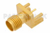 SMA Female Connector Solder Attachment .047 inch End Launch PCB, .030 inch Pin Diameter