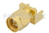 SMA Male Connector Solder Attachment 0.042 inch End Launch PCB, .030 inch Diameter