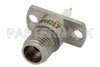 2.4mm Female Connector Solder Attachment 2 Hole Flange Mount Pin Terminal, .481 inch Hole Spacing