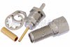 SMA Female Bulkhead Connector Solder Attachment For RG178, RG196, .235 inch D Hole