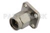 2.92mm Male Connector Field Replaceable Attachment 4 Hole Flange 0.012 inch Pin, .340 inch Hole Spacing