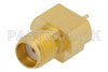 SMA Female Connector Solder Attachment End Launch PCB, .030 inch Diameter