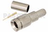 1.0/2.3 Plug Connector Crimp/Solder Attachment for RG58, RG303, RG141, PE-C195, PE-P195, LMR-195, 0.195 inch