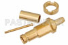1.0/2.3 Jack Bulkhead Connector Crimp/Solder Attachment For RG174, RG316, RG188, .217 inch DD Hole