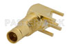 1.0/2.3 Jack Right Angle Connector Solder Attachment Thru Hole PCB, .200 inch x .055 inch Hole Spacing
