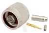 N Male Connector Crimp/Solder Attachment for RG174, RG316, RG188, LMR-100, PE-B100, PE-C100, .100 inch