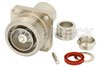 7/16 DIN Female Connector Clamp/Solder Attachment 4 Hole Flange For RG213, RG214, RG8, RG9, RG225, RG393, .975 inch Hole Spacing