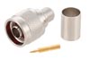 N Male Connector Crimp/Solder Attachment for RG213, RG215, RG8