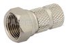 75 Ohm F Male Connector Twist Attachment for RG59B/U, RG62, RG71